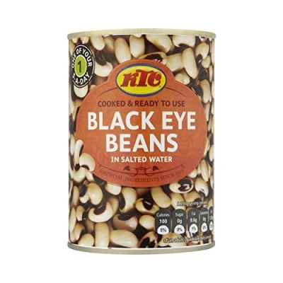 Image of KTC Black Eye Beans in Salted Water 400g (Pack of 6)