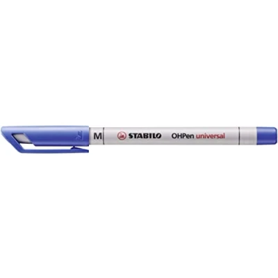Image of Overhead Pen STABILO OHPen universal Water Soluble Medium Pack of 10 blue