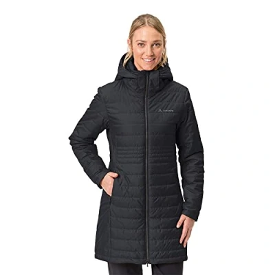 Image of VAUDE Women&#039;s Moena Insulation Parka Jacket, Black, 44 (EU)