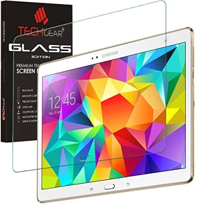 Image of TECHGEAR Screen Protector for Galaxy Tab S 10.5 Inch (SM T800/SM T805) Series Glass Edition Genuine Tempered Guard Cover