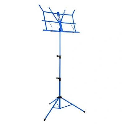 Image of TIGER MUS49 BL Portable Folding Music Stand Blue