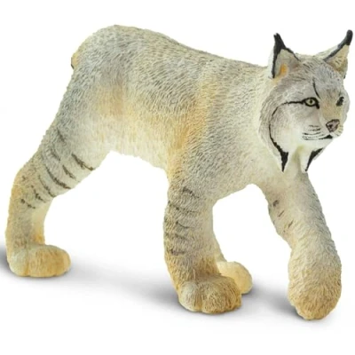 Image of Safari S181829 Wild North American Wildlife Lynx Miniature Plastic Minature