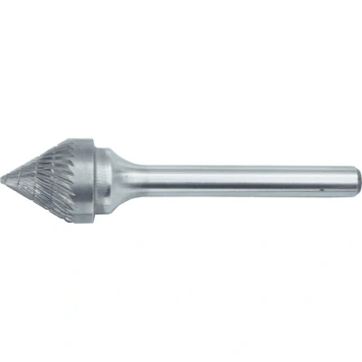 Image of York 9.5 x 8MM Conical 60 Inc. Angle Carbide Rotary Burrs Cut 9 Chipbreaker
