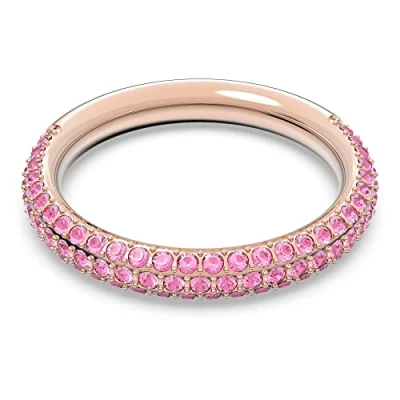 Image of Swarovski Ring, Women&#039;s, Size: Q R, Pink
