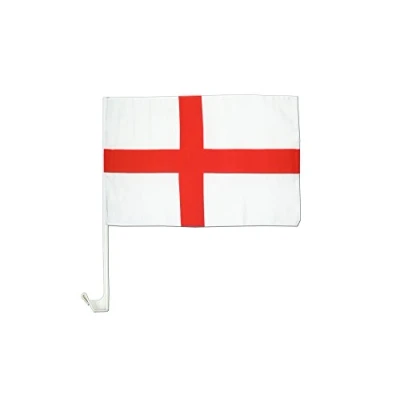 Image of SHATCHI St George England Car Flag Decoration Polyester for Rugby Cricket Football Sports Country Event National Festival Celebration, Red/White