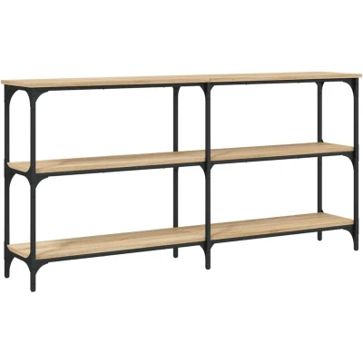 Image of vidaXL Console Table Sonoma Oak 150x29x75 cm Engineered Wood