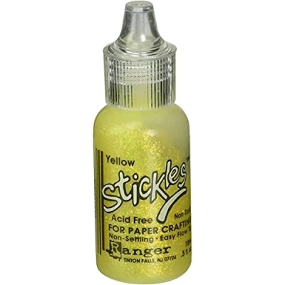 Image of Stickles Glitter Glues Ranger Industries 1942 Stickles, Yellow