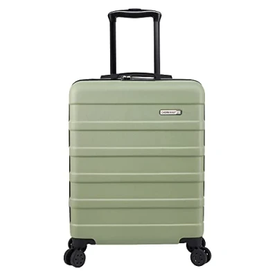 Image of Cabin Max 40x20x25 cm Hard Shell Case with Shoulder Strap fits Ryanair Under Seat Included Hand Luggage Allowance (Bodo Green)