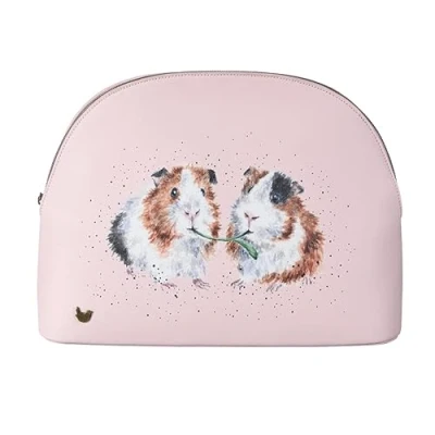 Image of Wrendale Designs &#039;Lettuce Be Friends&#039; Guinea Pig Large Cosmetic Bag