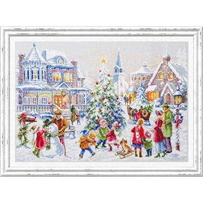 Image of Magic needle 100 250 ZW Counted Cross Stitch Kit with Zweigart Edition Cotton Multi Coloured 46 x 31 cm