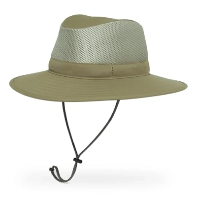 Image of Sunday Afternoons Unisex Adult Charter Breeze Hat, Dark Khaki, Large