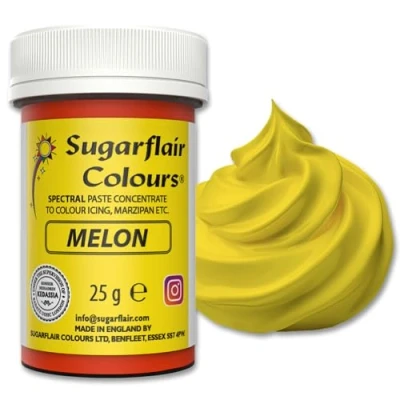 Image of Sugarflair Spectral Melon Food Colouring Paste, Highly Concentrated for Buttercream, Sugar Royal Icing, Cake Mixes and More! Vibrant Colour Dye 25g