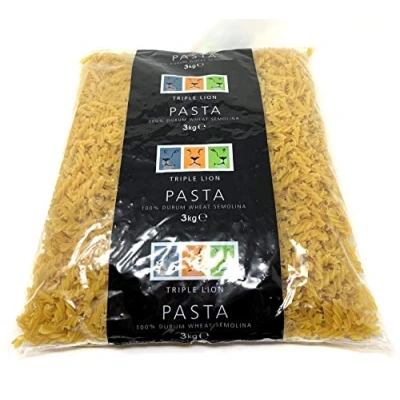 Image of Triple Lion Professional Chef&#039;s Fusilli Twists 100% Durum Wheat Semolina Pasta 3kg
