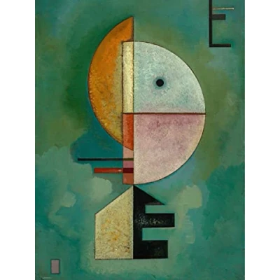 Image of onthewall Upward Kandinsky Art Poster Print,White, 30x40cm