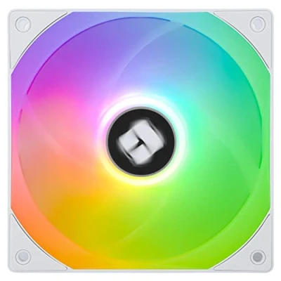 Image of Thermalright TL C12RW S V2 CPU Fan Case Cooler PWM Fan, 4 Pin Connection Computer with ARGB Faceplate, 1500RPM Speed PC Cooling Reverse (120 mm, White)