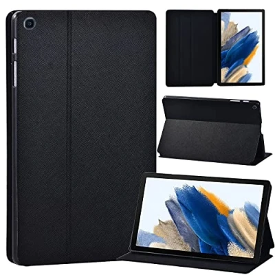 Image of Printed Case for Samsung Galaxy Tab A8 10.5 Inch 2022 (SM X200/X205/X207), Slim Lightweight Protective Hard Cover Trifold Stand with Auto Sleep/Wake (black)