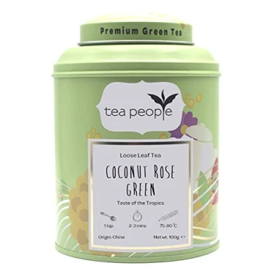 Image of Tea People Coconut Rose Green Loose Caddy 100g