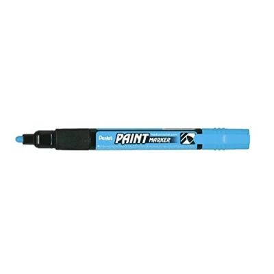 Image of Pentel MMP20 SO Permanent Marker Pen 2.0 mm Bullet Tip Paint Pack of 1 Light Blue
