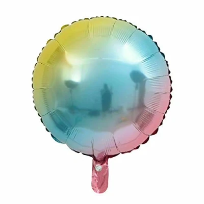 Image of Rainbow Round Foil Balloon, 45cm