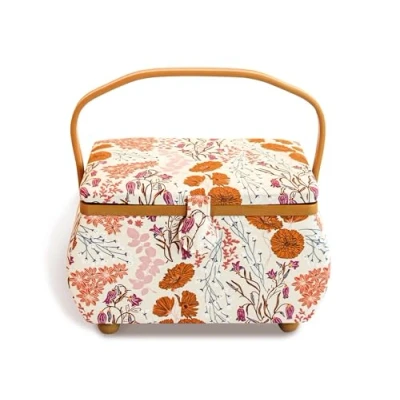 Image of Prym 612069 Sewing Basket Cotton Sand 32 x 20.5 21 cm