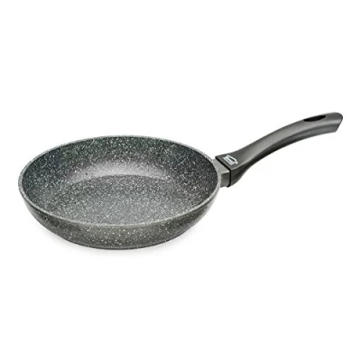 Image of Menax Focus Forged Aluminum Frying Pan Nonstick 5 Layer Coating Stone Design Ø 18 cm