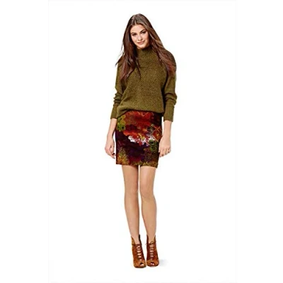 Image of Burda Ladies Easy Sewing Pattern 6598 Basic Narrow Jersey Knit Skirts