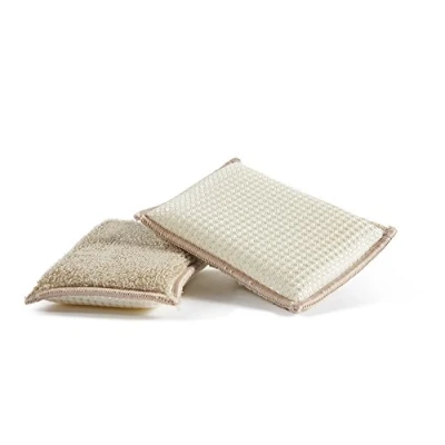 Image of Perfetto Bamboo Fibre Sponge Bamboom Duo 2 Pieces Assorted Colour, Multi, One Size