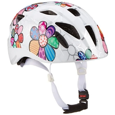 Image of ALPINA Unisex Children, XIMO FLASH cycling helmet, white flower gloss, 49 54 cm