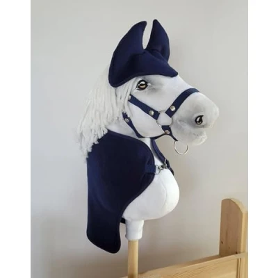 Image of Super Hobby Horse Set for A3: Navy Blue Blanket &amp; Earmuffs