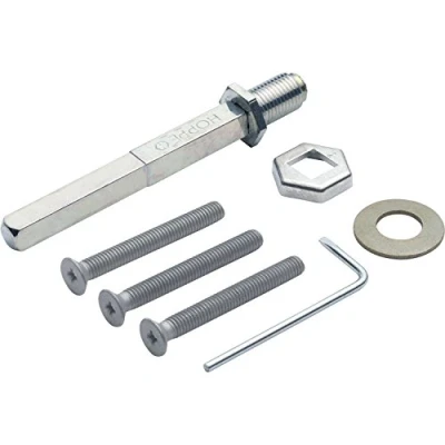 Image of HOPPE 11945436 Mounting Set for Safety Change Fitting Door Thickness 42 52 mm Galvanised
