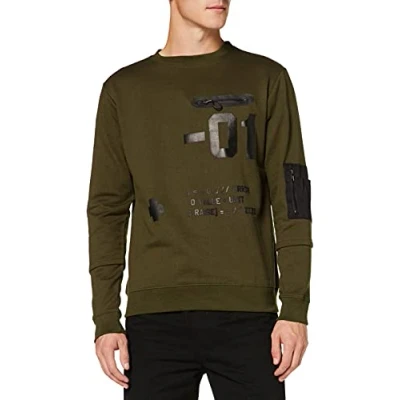 Image of Soul Star Men&#039;s FACIO Sweatshirt, Grey (Charcoal 151618), Small (Size:Small)