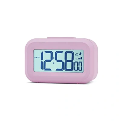 Image of Acctim, Digital, Bedside, Mini Alarm Clock, Peach Bellini, One Size