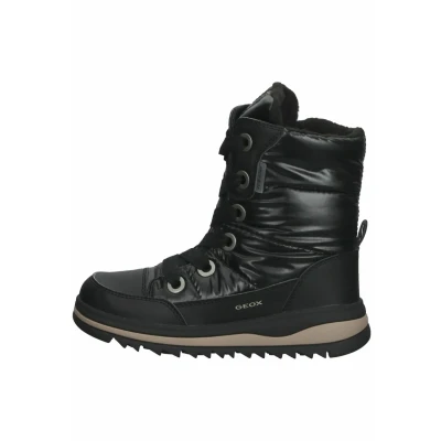 Image of Geox Laceup boots Schwarz c for kids, Size: 10K, Imitation leather/ textile