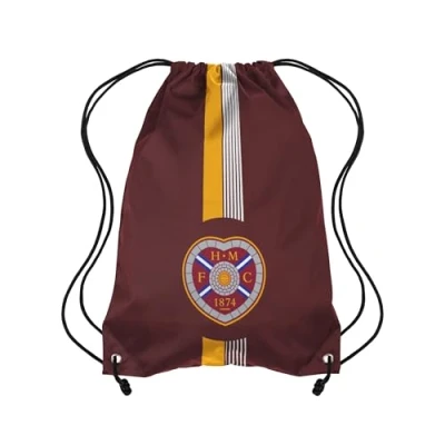 Image of FOCO Officially Licensed Ultra Action Drawstring Football Bag (Heart of Midlothian FC)