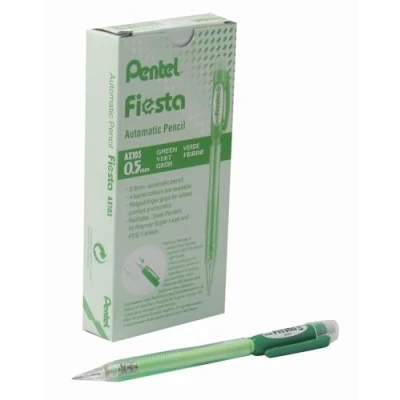 Image of Pentel Fiesta Automatic Pencil, 0.5mm, Grade HB, 1 Pack of 12 Pencils, AX105 DO