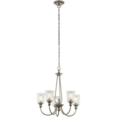 Image of Waverly 5 Light Chandelier, Classic Pewter, E27