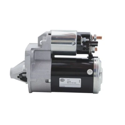 Image of 6001547289, 6001549062, 7711368052, 8200240487, 8200584664 Starter motor HELLA 8EA 011 611 451 12V 0,9kW 8 66mm RENAULT: Kangoo II Express