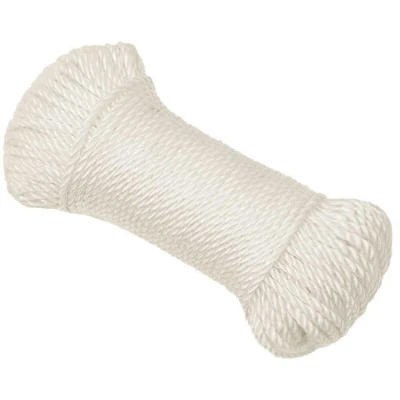 Image of vidaXL Work Rope White 6 mm 100 m Polypropylene