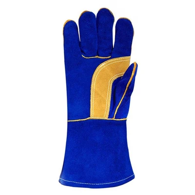 Image of Predator By Ron Reversible Mig Gauntlet Leather Welding Gloves
