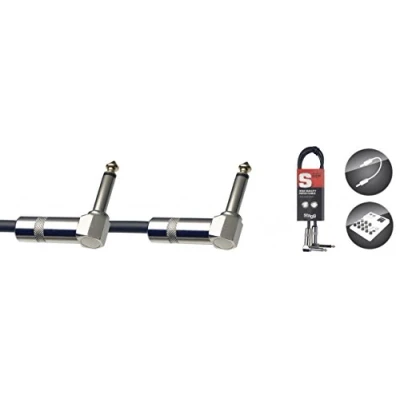 Image of Stagg 60 cm Mono L Jack Audio Patch Cable Black