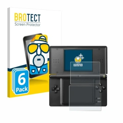 Image of brotect Screen Protector Anti Glare compatible with Nintendo DS LITE (6 Pack) Matte, Fingerprint Protection Film