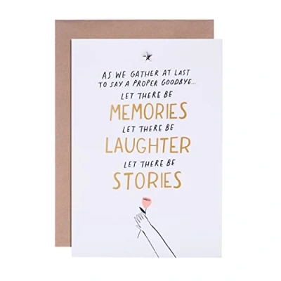 Image of Hallmark Sympathy Card Contemporary Text Based Design with Sentimental Message