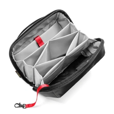 Image of tomtoc Electronic Organizer Accessory Tech Pouch for MacBook Charger, Cables, Power Bank, Hard Drive, Travel Cords, Water Resistant Storage Bag with Removable Card Slots USB Adapter, Memory