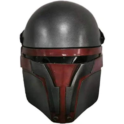Image of LePyCos Darth Revan Mask SW Helmet Accessory Cosplay Halloween Party Latex Props (Grey)