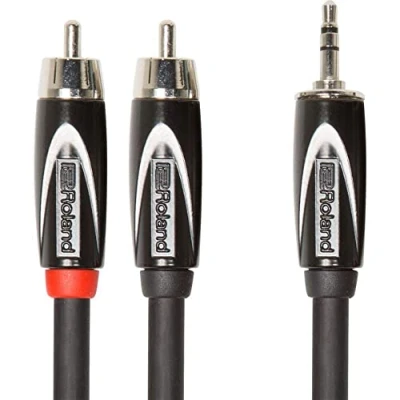 Image of Roland Rcc 10 352Rv2 10Ft/ 3M Interconnect Cable, 3.5Mm Trs Dual Rca 352R