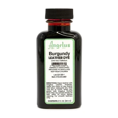 Image of Angelus Burgundy Low VOC Leather Dye 88ml
