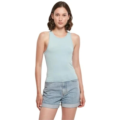 Image of Build your Brand Women&#039;s Ladies Racer Back Top Cami Shirt, Ocean Blue, L