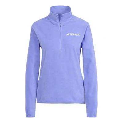 Image of adidas Women&#039;s Terrex Multi Essentials Half Zip Fleece Jacket, semi cobalt blue, M