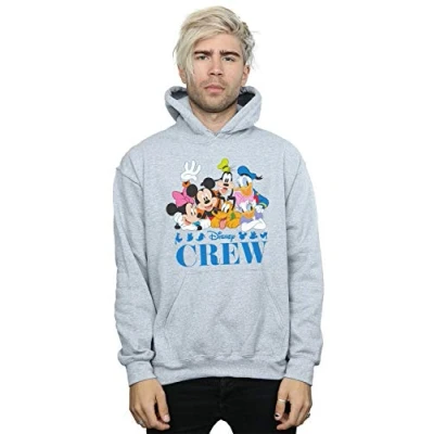 Image of Disney Men&#039;s Mickey Mouse Friends Hoodie Sport Grey XXXX Large
