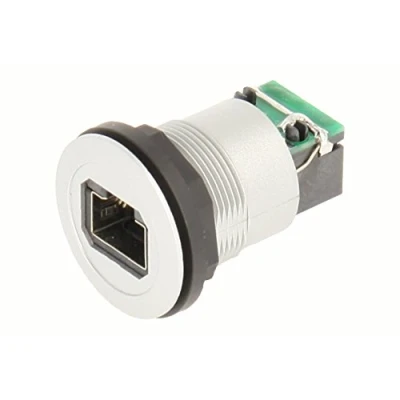Image of Schlegel 23.001.538 RJ45 Socket Silver, 1x with Shield, Shield